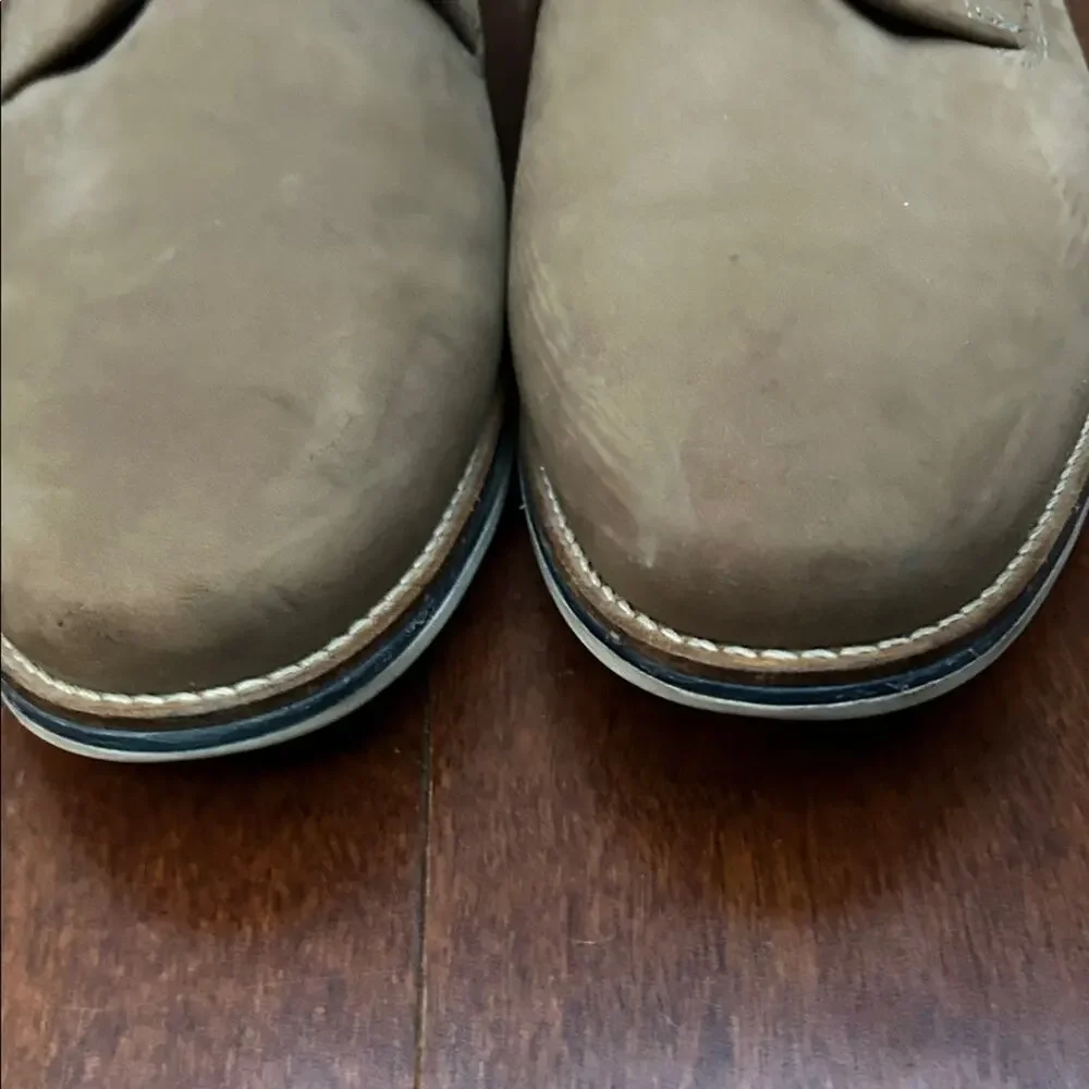 1901 Men's Brown Leather Lace Up Oxfords, Size 12